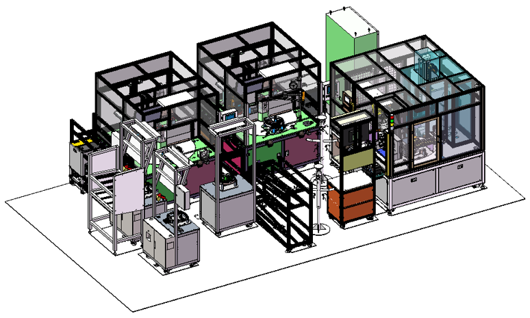 方向盘自动装配工作站 3D 图